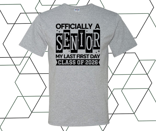 Officially A Senior 2026 Graphic Tee